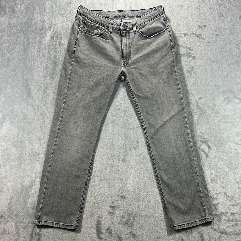 LEVI'S 514 Straight Fit Jeans Mens 34x29 Grey Condition Denim Pants Classic